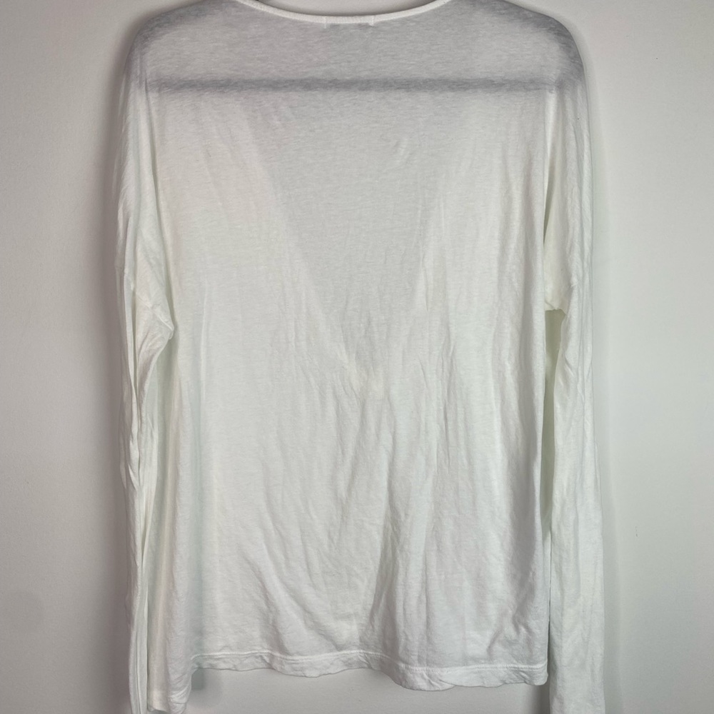 James Perse  Split Neck Raglan Tee Size 4 / Large - Picture 2 of 13